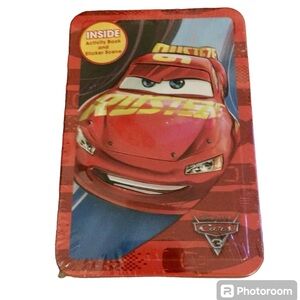 New Disney Pixar Cars Activity Set In mini Tin